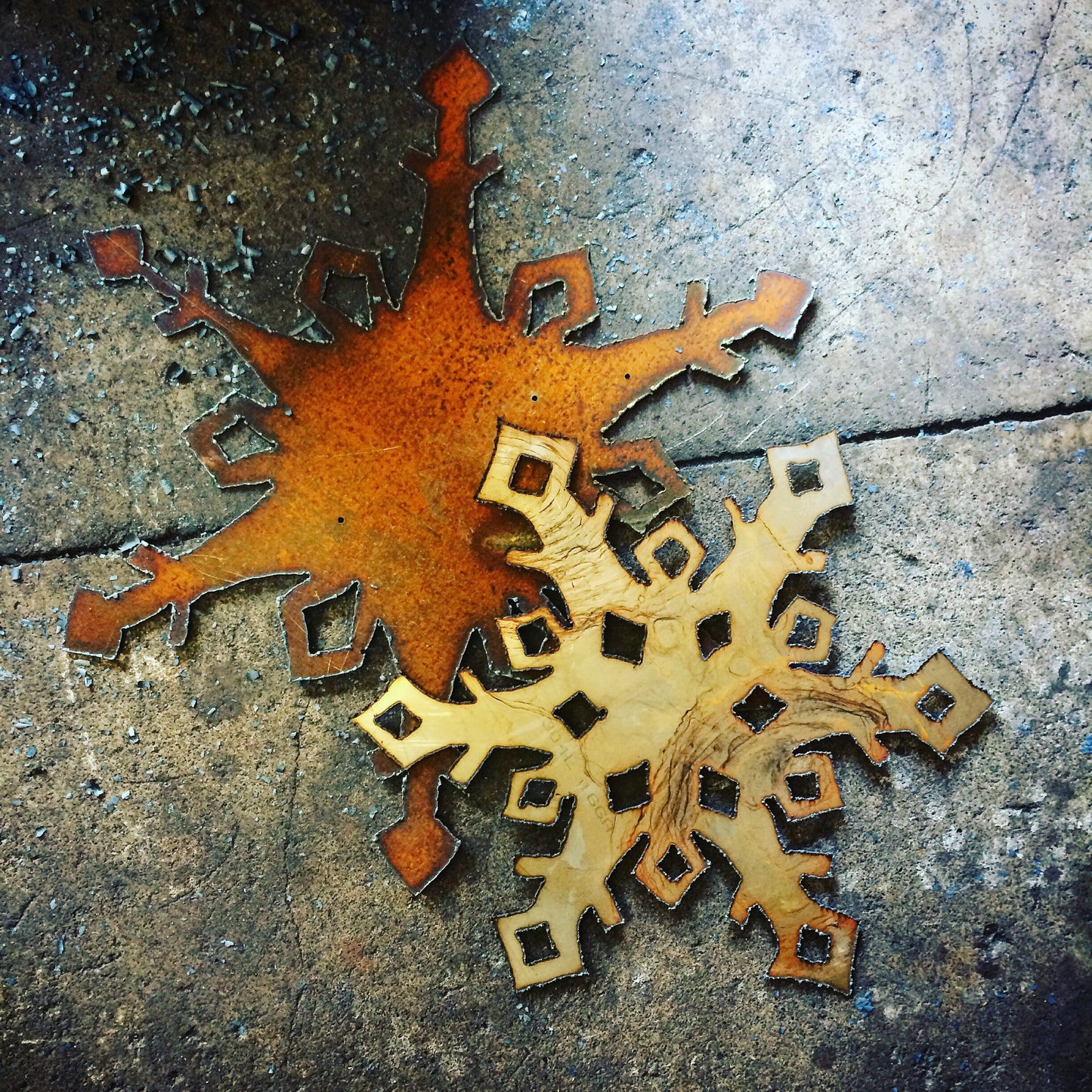 Recycled Steel Snowflakes