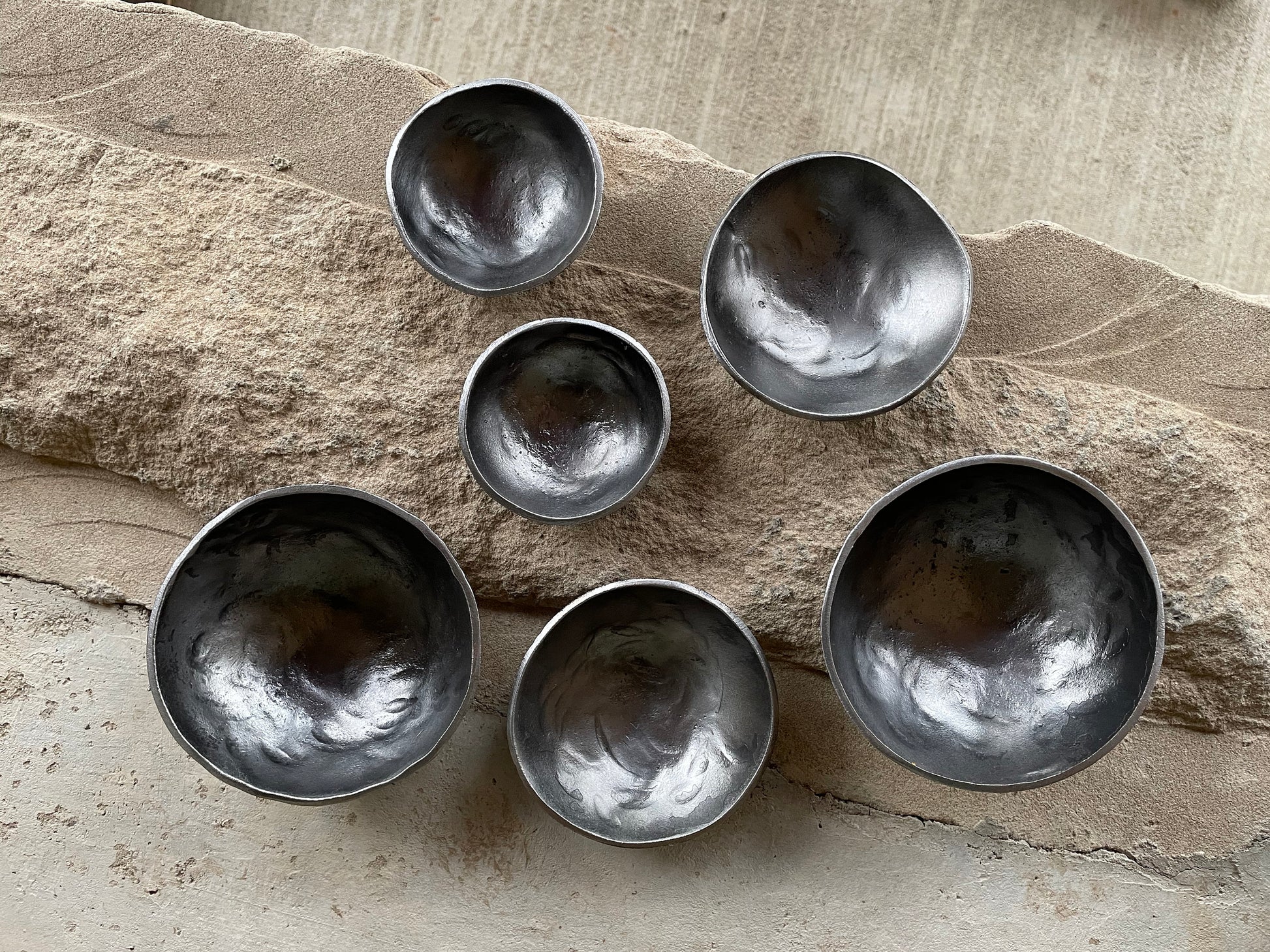 Steel Bubbles Bowls