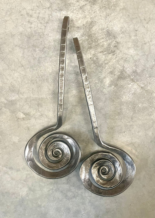 Spiral Scroll Salad Tongs